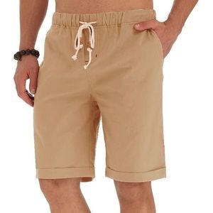 Nitagut Casual Linen Shorts Size L